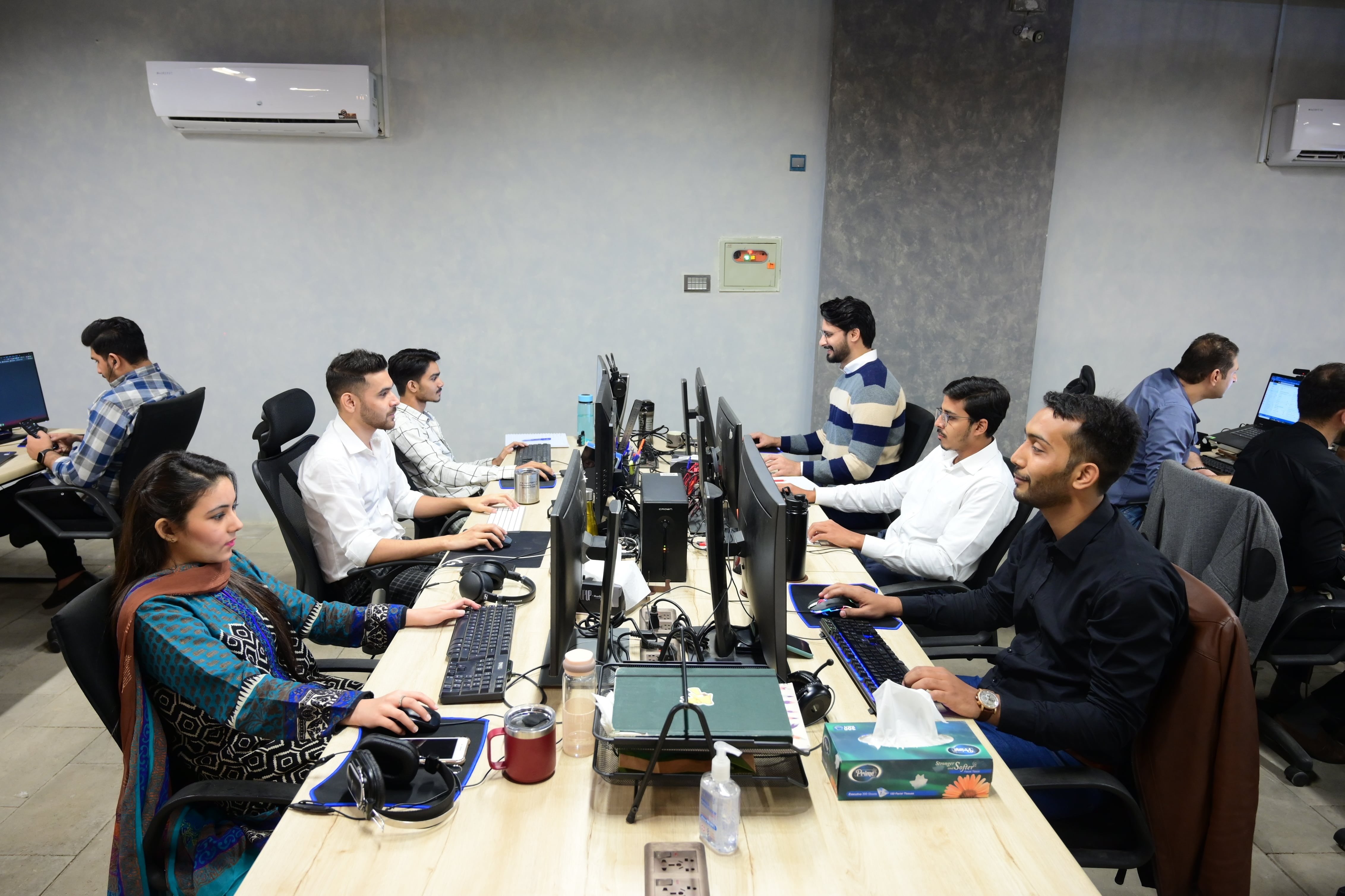 team coordinating international education partnerships and programs